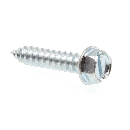 Prime-Line Sheet Metal Screw Self-Tap Hex Wash Head Sltd Drive No. 12 X 1in Zinc Plated Steel 50PK 9025761